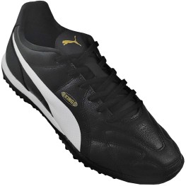 Tenis Puma Society King Couro Tt Bdp Preto/branco