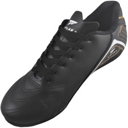 Tenis Dplaka Society Couro 37/44 Preto/dourado