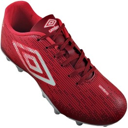 Chuteira Umbro Fast Vermelho/branco/coral