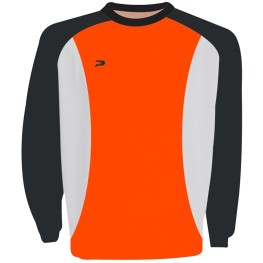 Camisa Goleiro Placar Adulto Manga Longa Nº12 Laranja/preto