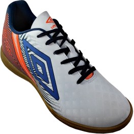 Tenis Umbro Indoor Illusion Branco/marinho/laranja Fluor