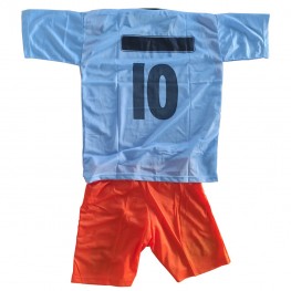 Camisa Jogo 16+2 Giannini Infantil Com Calção Celeste/lrj
