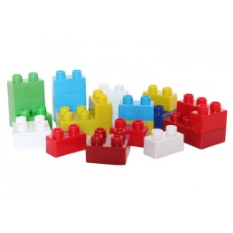 Jogo Bloco Mini Toys Crie E Monte Pote Com 44 Peças