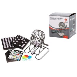 Jogo Bingo Red Star Com Globo E Pedras + Cartelas