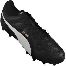 Chuteira Puma King Fg Bdp Preto/branco/dourado