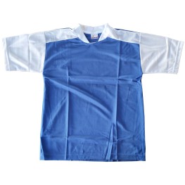 Camisa Jogo 16 Lambra Infantil Azul/branco