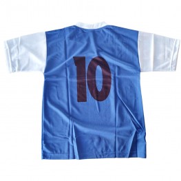 Camisa Jogo 16 Lambra Infantil Azul/branco