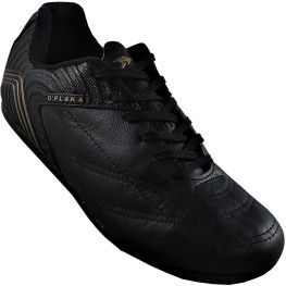 Tenis Dplaka Society 37/44 Couro Preto/dourado