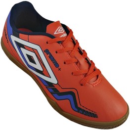 Tenis Umbro Indoor Prisma Jr. Laranja/branco/azul