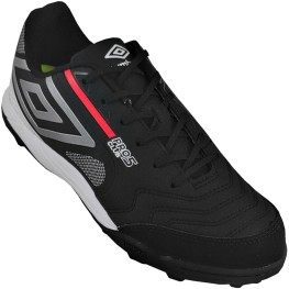 Tenis Umbro Society Pro 5 Bump Preto/prata/coral