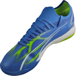 Tenis Puma Indoor Ultra Match It Bdp Azul/limão