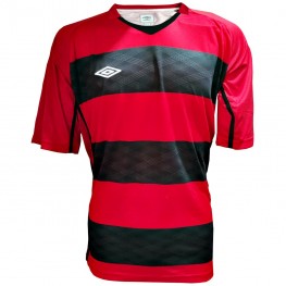 Camisa Umbro Lupus Futebol Sem Número Vermelho/preto