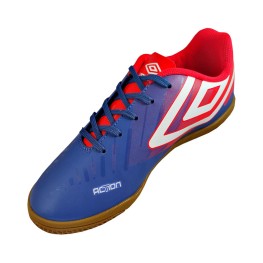 Tenis Umbro Indoor Action Jr. Azul/coral/branco