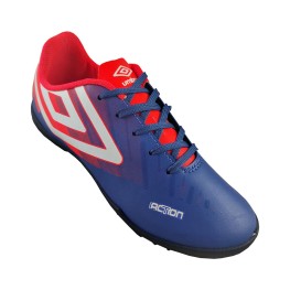 Tenis Umbro Society Action Jr. Azul/coral/branco