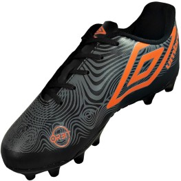Chuteira Umbro Orbit Preto/grafite/laranja