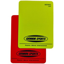Cartão árbitro Profissional Giannini Campo C/anot. Amr/vrm