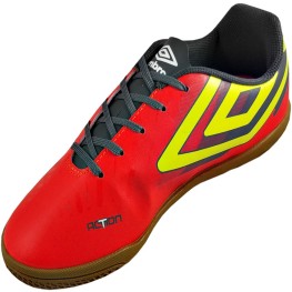 Tenis Umbro Indoor Action Jr. Coral/grafite/limão