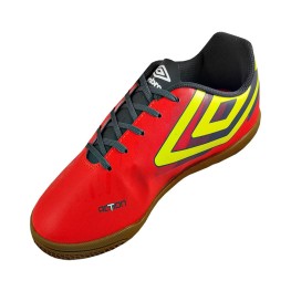 Tenis Umbro Indoor Action Jr. Coral/grafite/limão