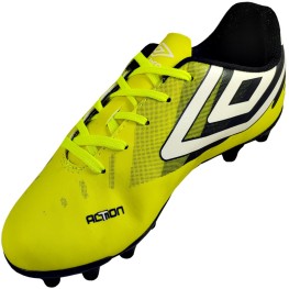 Chuteira Umbro Action Jr. Limão/preto/branco