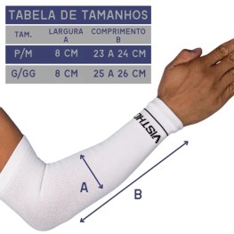 Manguito Vistho Seamless Preto