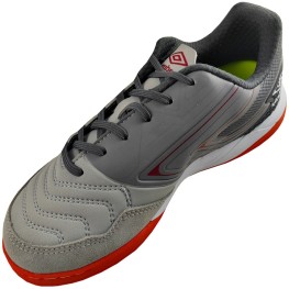 Tenis Umbro Indoor Pro 5 Bump Club Prata/grafite/laranja