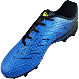 Chuteira Umbro Warskin Azul/limão/preto