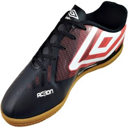 Tenis Umbro Indoor Action Preto/vermelho/branco