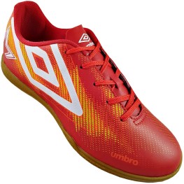 Tenis Umbro Indoor Heatmap Vermelho/laranja Fluor/branco