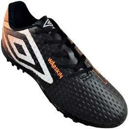 Tenis Umbro Society Warskin Preto/laranja/branco