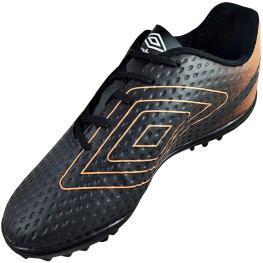 Tenis Umbro Society Warskin Preto/laranja/branco