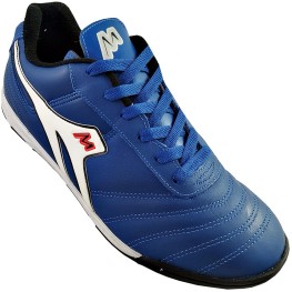 Tenis Mathaus Society Azzurra Couro Sola 190 Azul/branco