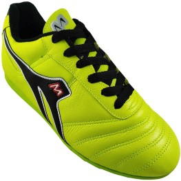 Tenis Mathaus Society Azzurra Couro Sola 031 Limão/preto