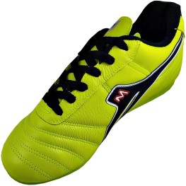 Tenis Mathaus Society Azzurra Couro Sola 031 Limão/preto