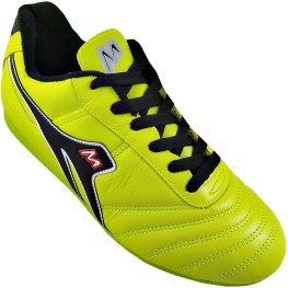 Tenis Mathaus Society Azzurra Couro Sola 031 Limão/preto