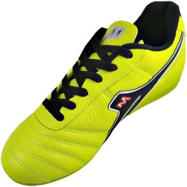 Tenis Mathaus Society Azzurra Couro Sola 031 Limão/preto