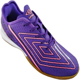 Tenis Umbro Indoor Chrome Roxo/branco/rosa Fluor