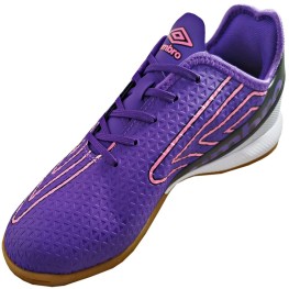 Tenis Umbro Indoor Chrome Roxo/branco/rosa Fluor
