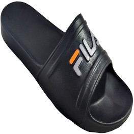 Chinelo Fila Sleek Slide Preto/cinza/laranja