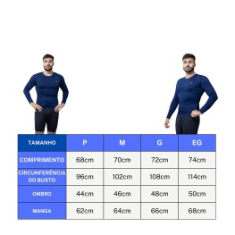 Camisa Termica Vierge Manga Longa Com Proteção Uv 50+ Branco