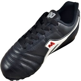 Tenis Mathaus Society Azzurra Couro Sola 029 Pto/bco/vrm