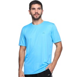 Camisa Olympikus Essential Mc Masculino Azul Curaçao