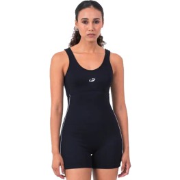 Maio Macaquinho Hammerhead Helanca Com Viés Preto/branco