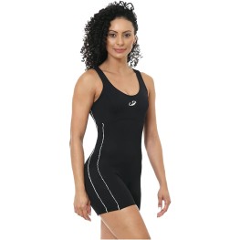 Maio Macaquinho Hammerhead Helanca Com Viés Preto/branco