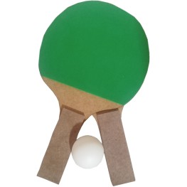 Kit Tenis De Mesa Dutati 2 Raquetes + 1 Bolas Infantil