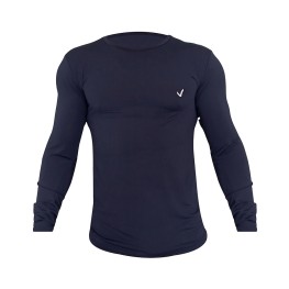 Camisa Termica Vierge Juvenil Ml Com Proteção Uv 50+ Preto