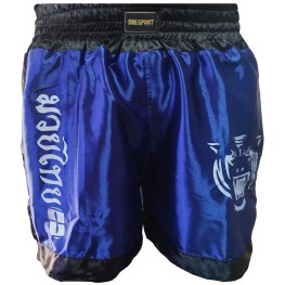 Short Muay Thai Tigre Masculino Azul/preto