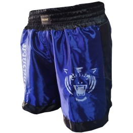 Short Muay Thai Tigre Masculino Azul/preto