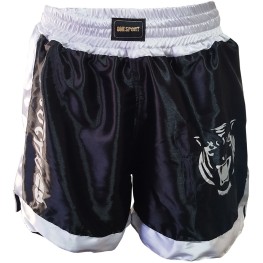 Short Muay Thai Tigre Masculino Preto/branco