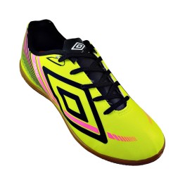 Tenis Umbro Indoor Aero Jr. Limão/preto/rosa Fluor