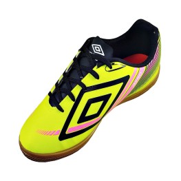 Tenis Umbro Indoor Aero Jr. Limão/preto/rosa Fluor
